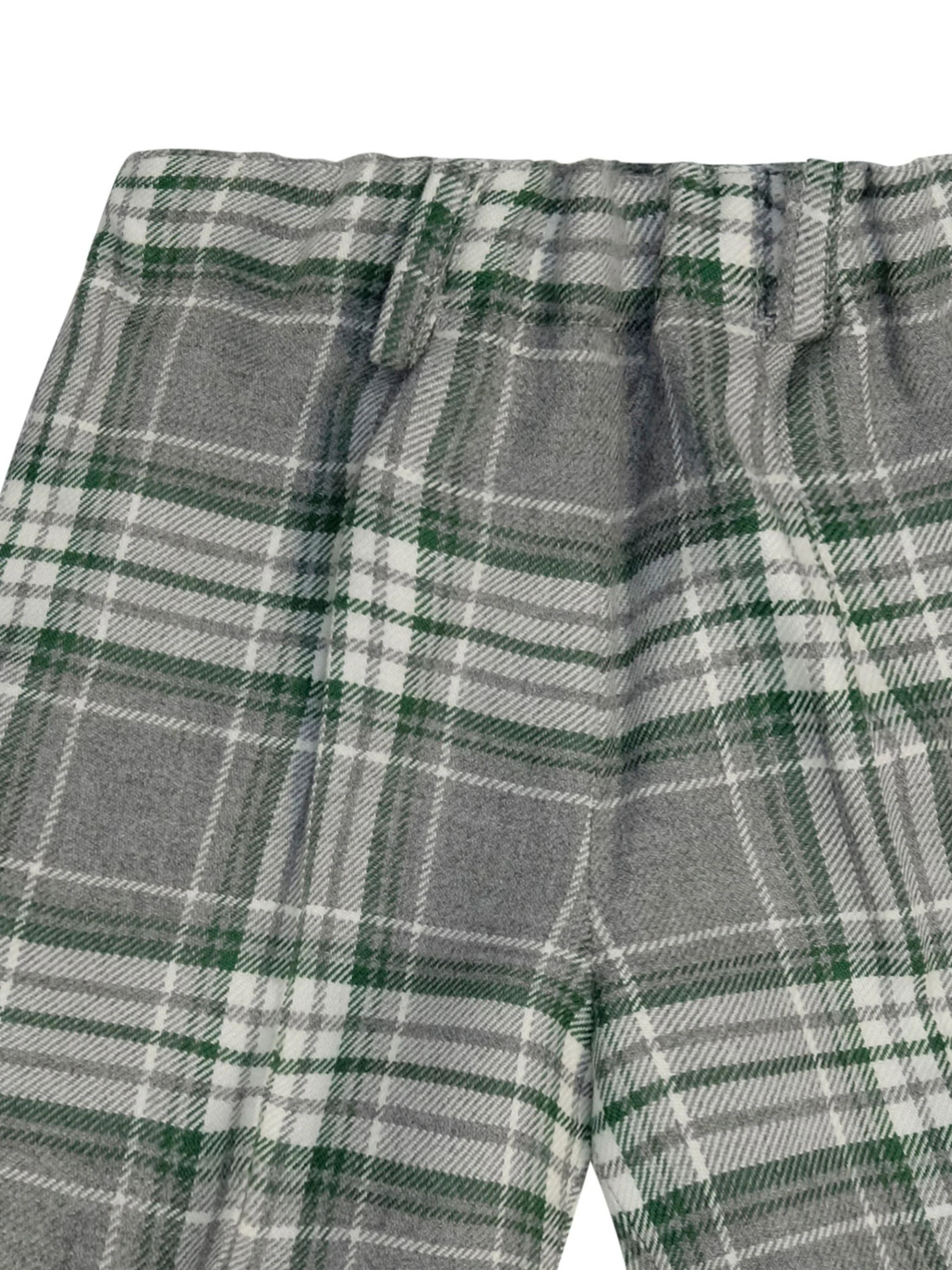 Shorts per neonato Paio Crippa multicolor con motivo a quadri - Image 3