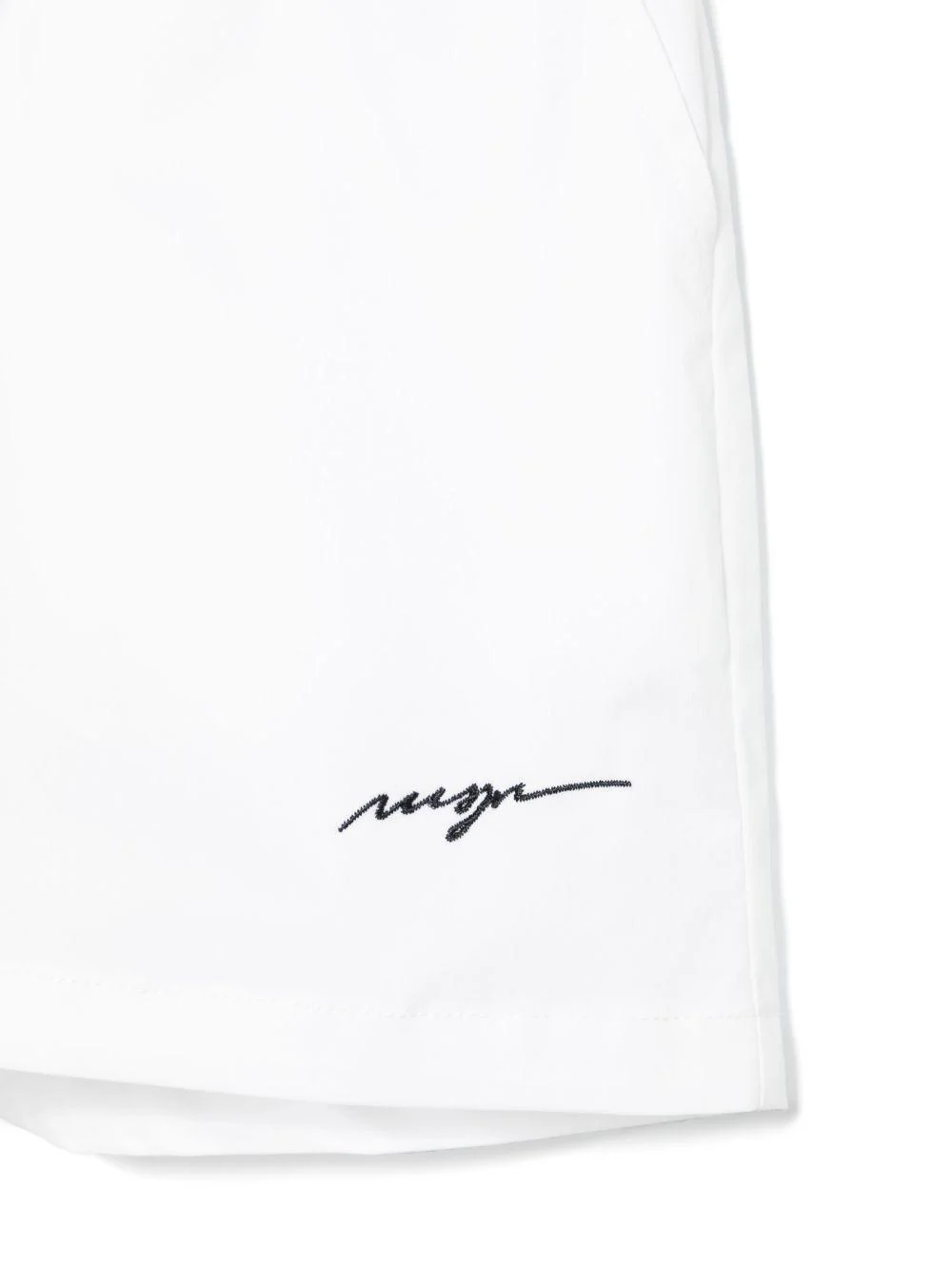 Shorts sportivi con logo per bambina MSGM Kids bianco con vita elasticizzata - Image 3