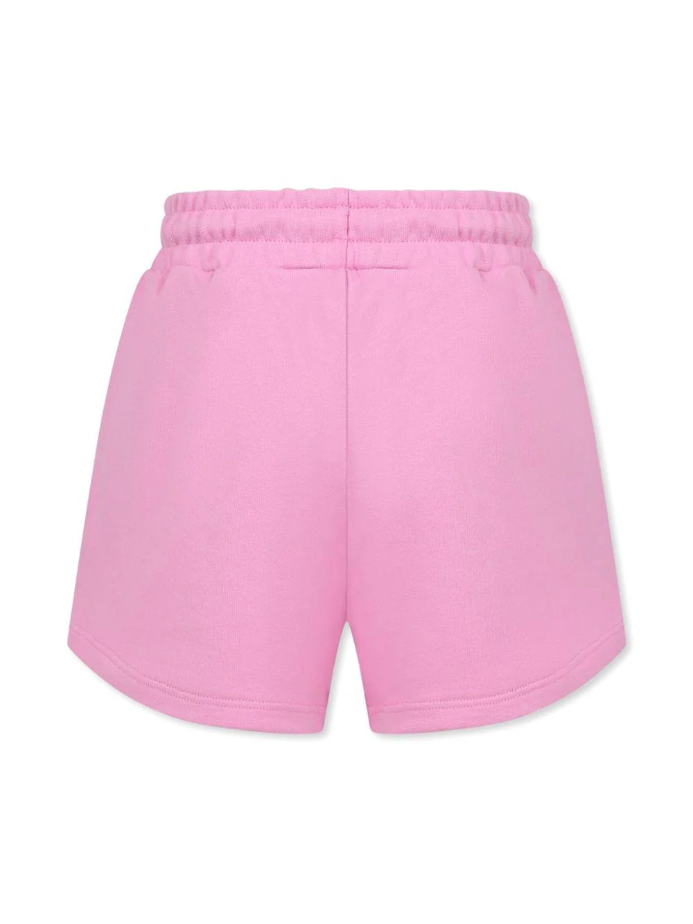 Shorts sportivi con stampa per bambina MSGM Kids rosa con dettagli plissettati - Image 3