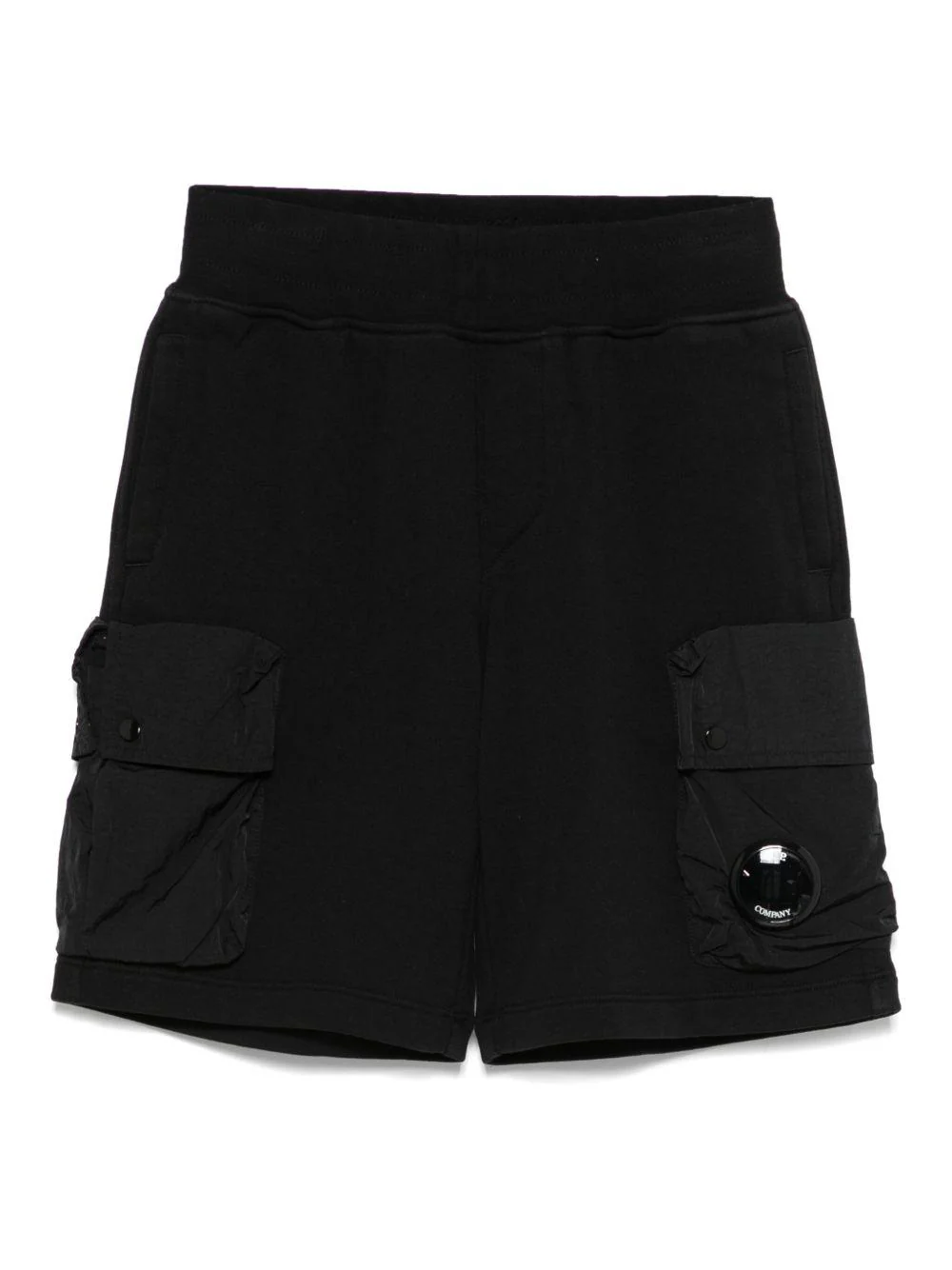 Shorts sportivi per bambino C.P. Company Kids nero con tasche laterali
