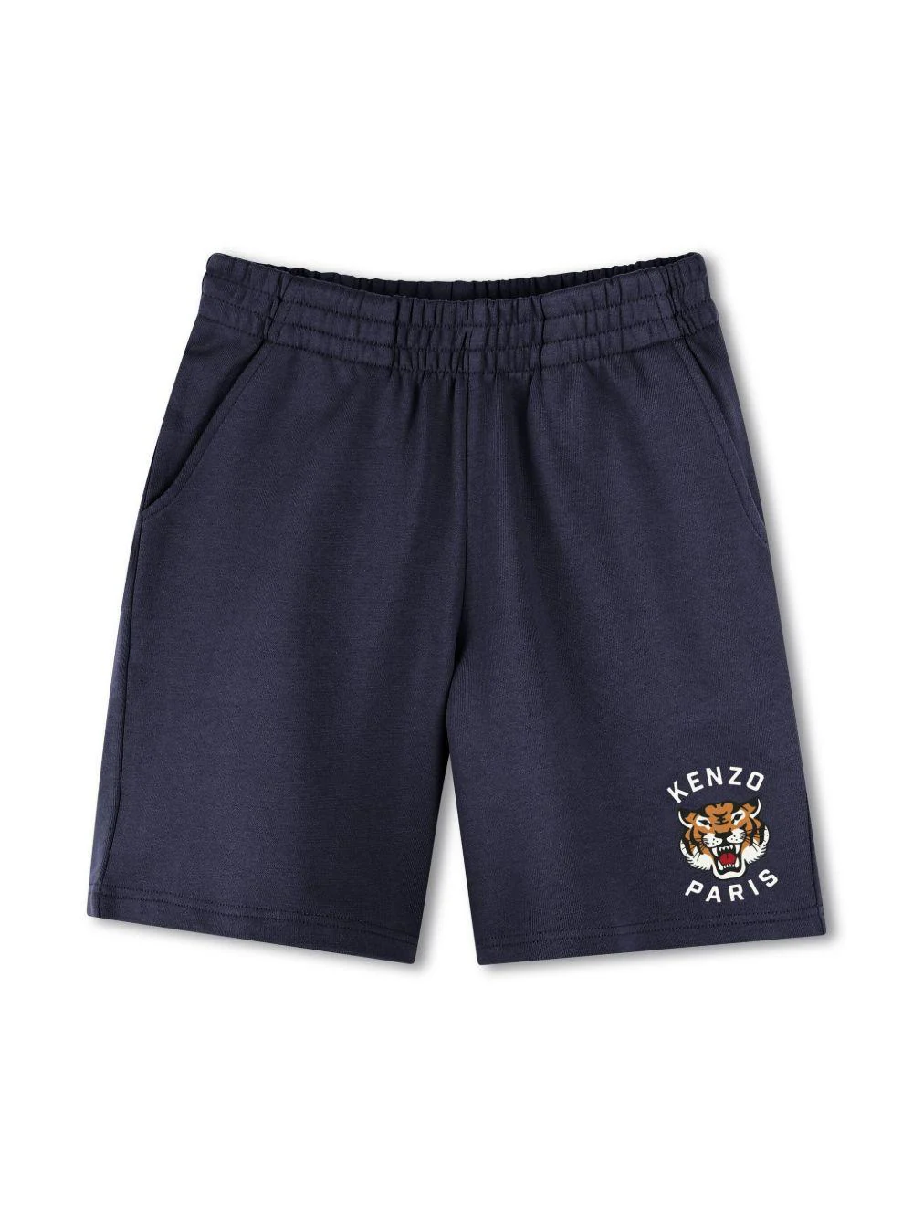 Shorts sportivi per bambino Kenzo Kids Festive blu con logo sul retro