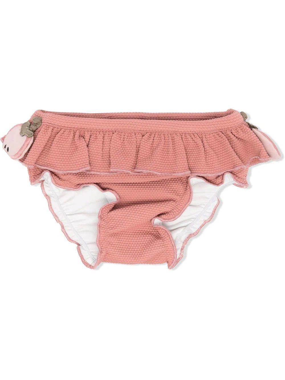 Slip bikini per neonata Donsje Sisi rosa con stampa