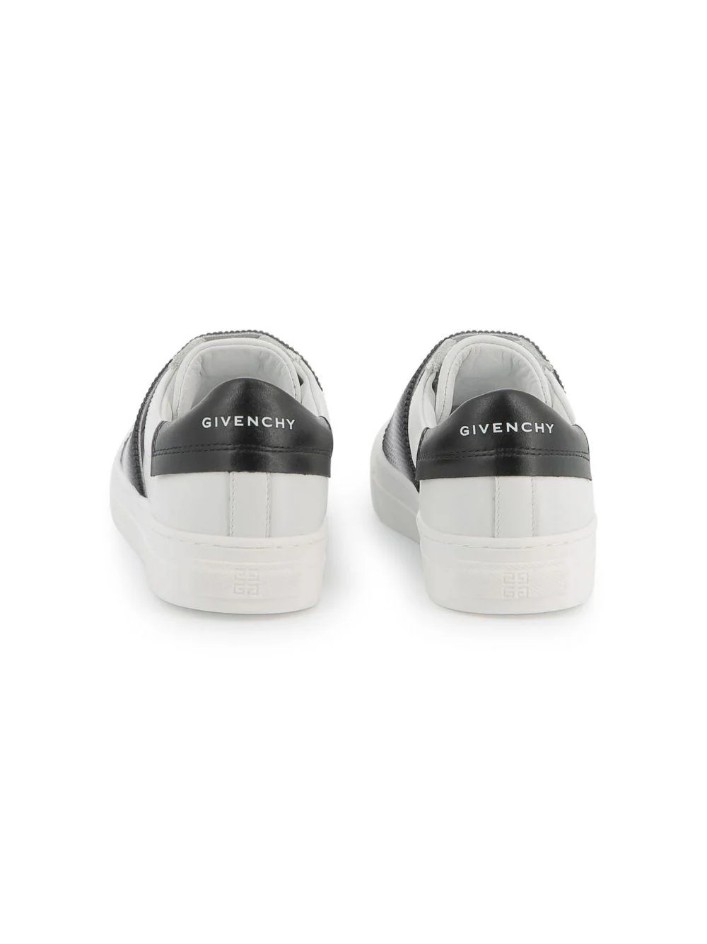 Sneakers con banda logata per bambino Givenchy Kids bianco con punta tonda - Image 4
