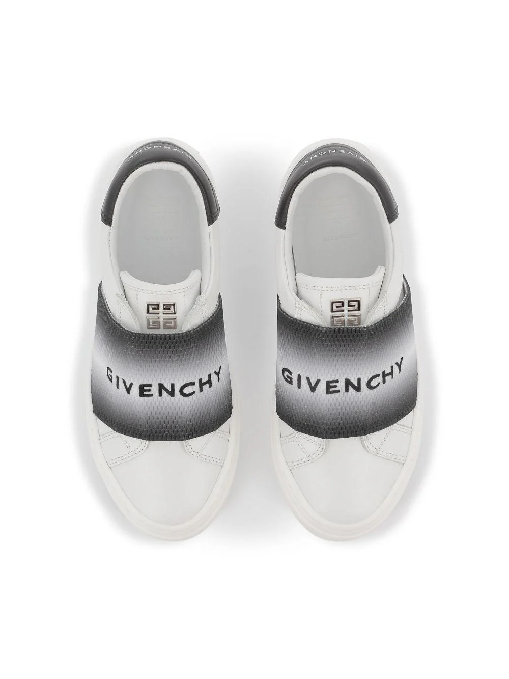 Sneakers con banda logata per bambino Givenchy Kids bianco con punta tonda - Image 5