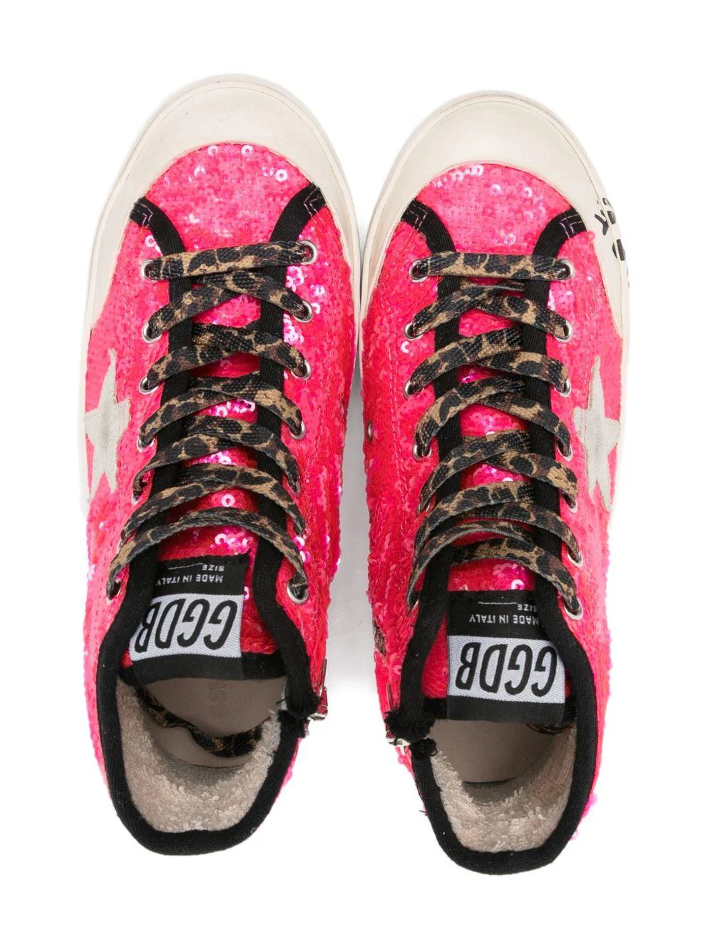 Sneakers Francy Penstar per bambina Golden Goose Kids rosa con decorazione con paillettes - Image 3