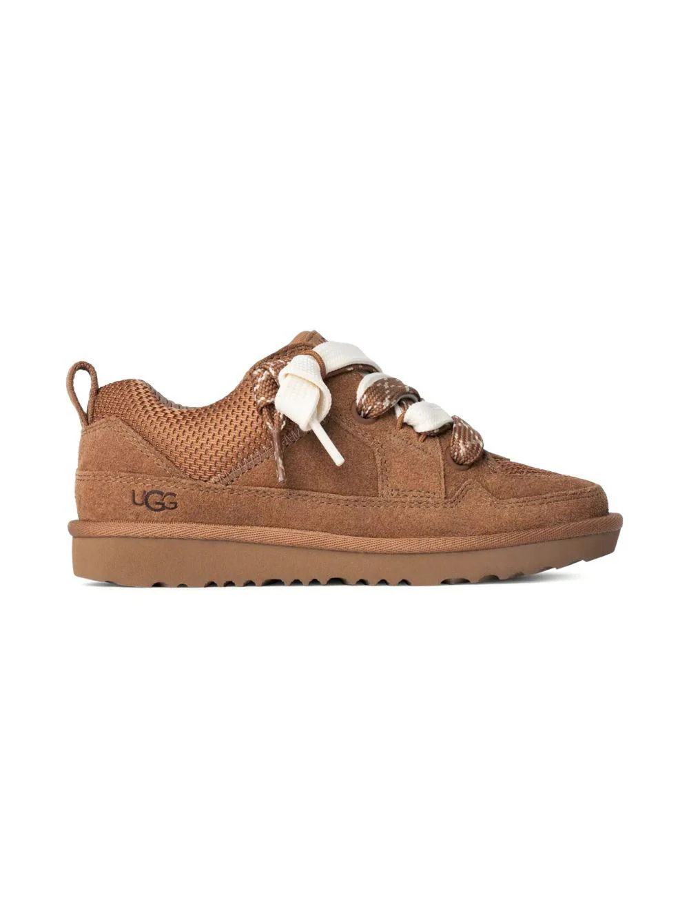 Sneakers Lo Lowmel UGG Kids marroni con applicazione sulla linguetta con logo - Image 2