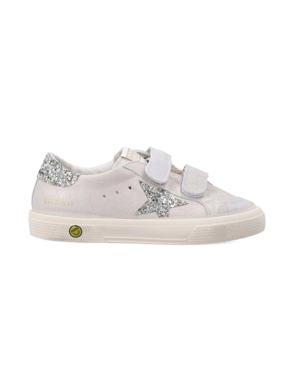 Sneakers May School per bambina Golden Goose Kids grigio con dettagli glitter