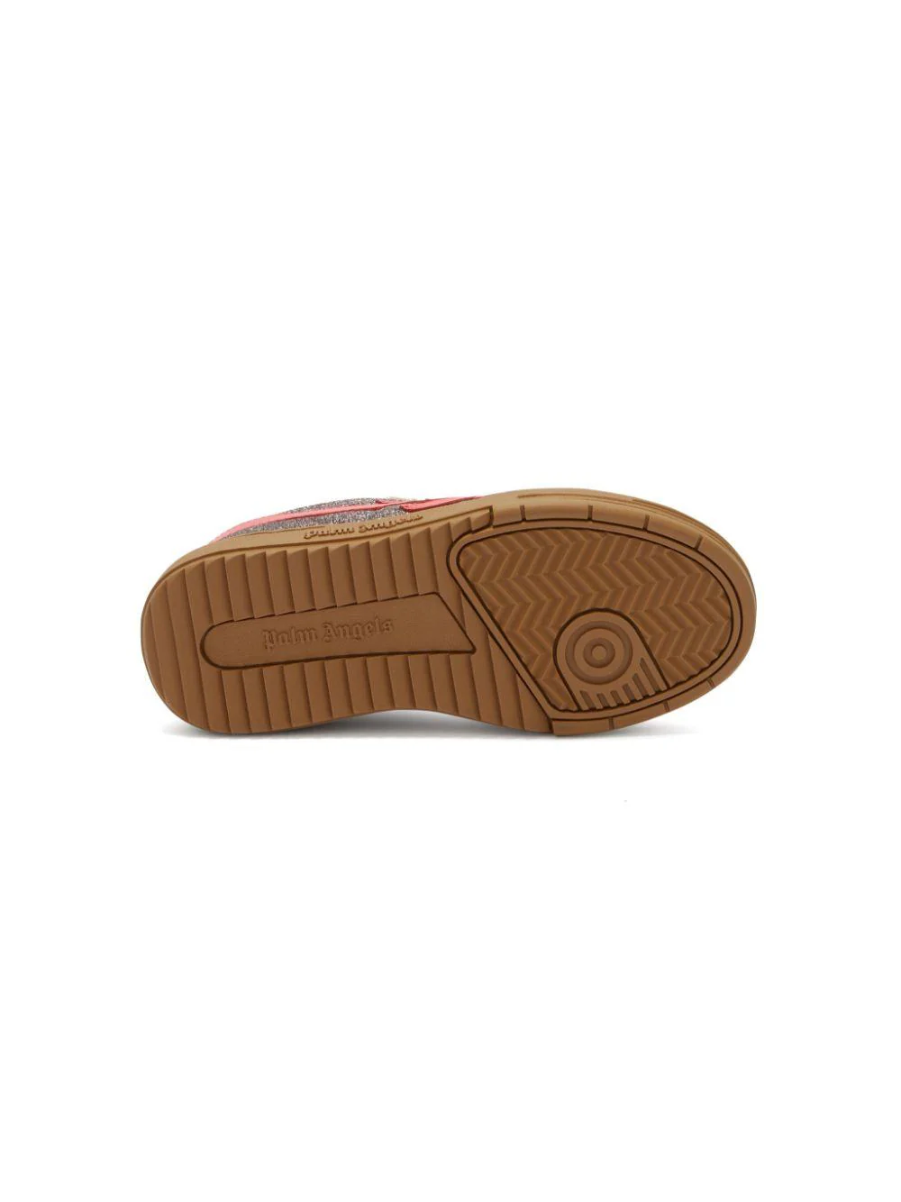 Sneakers Palm Beach University per bambina Palm Angels Kids argento con suola in gomma - Image 4
