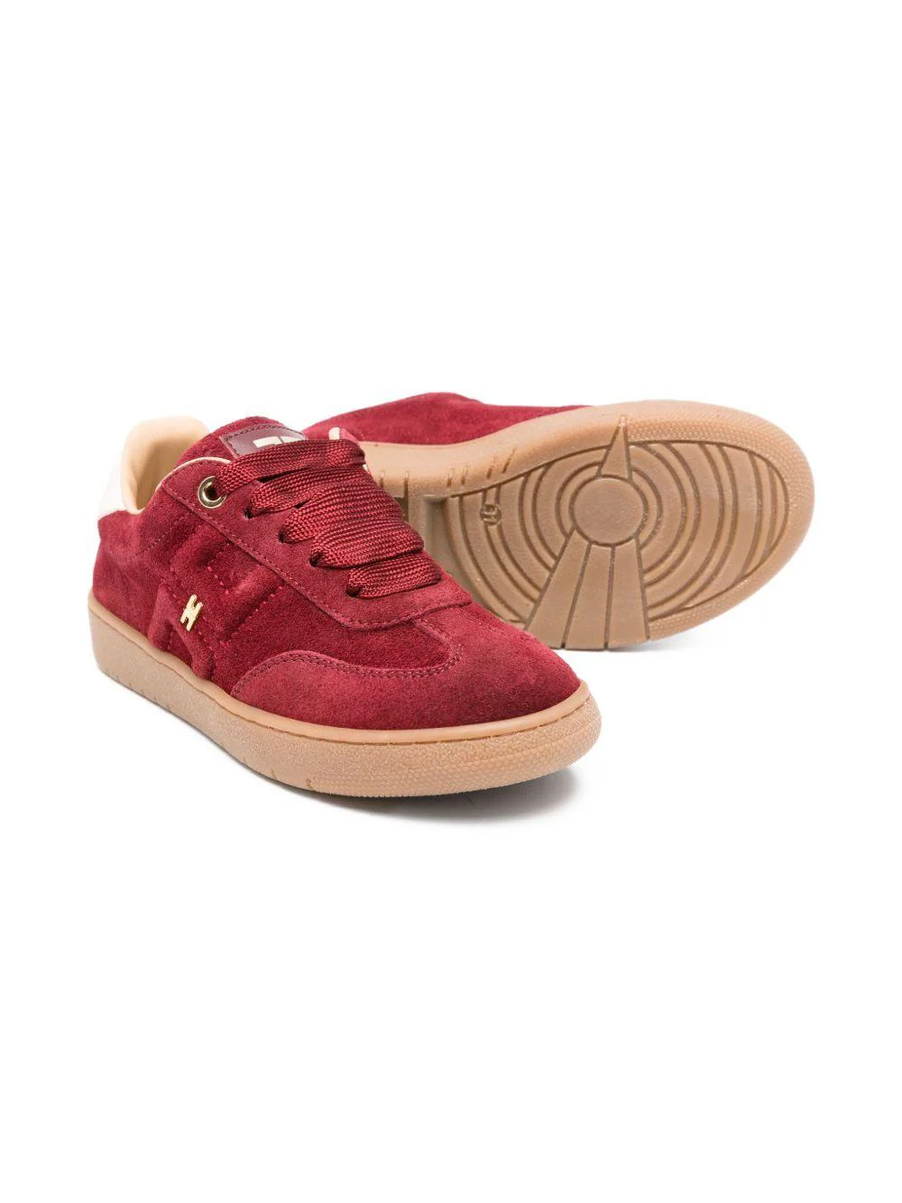 Sneakers per bambina Elisabetta Franchi La Mia Bambina rosse con dettaglio logo - Image 3