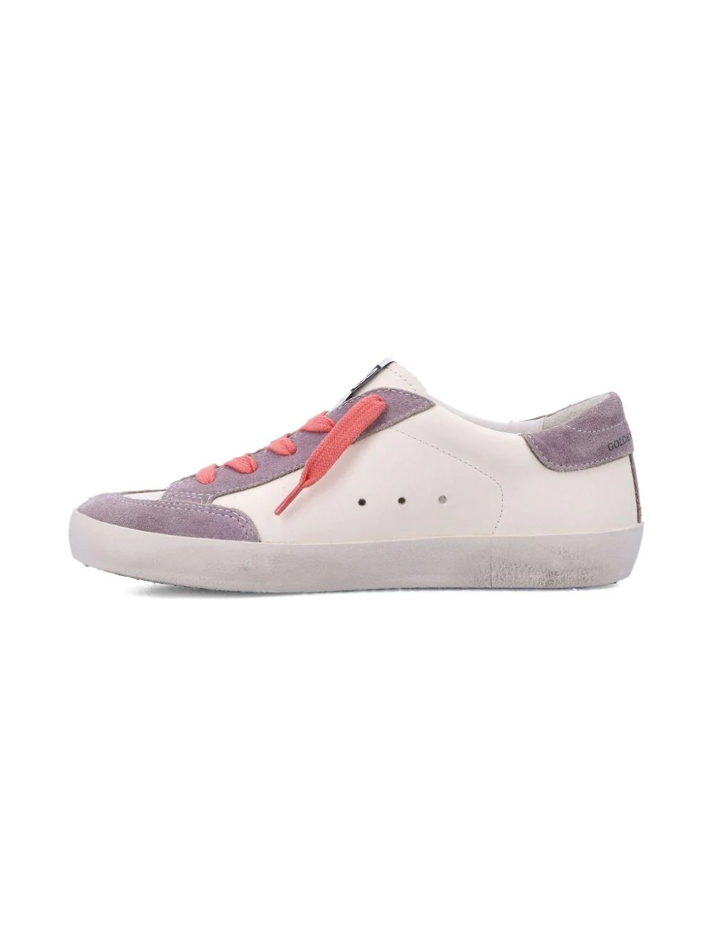Sneakers per bambina Golden Goose Kids Superstar bianco con dettaglio stella glitter - Image 4