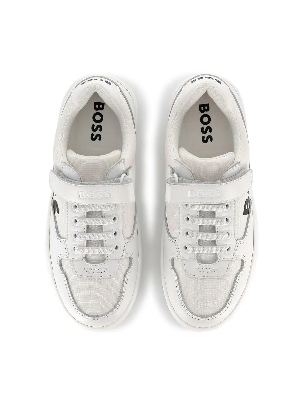 Sneakers per bambino Boss Kidswear bianco con stampa logo - Image 7