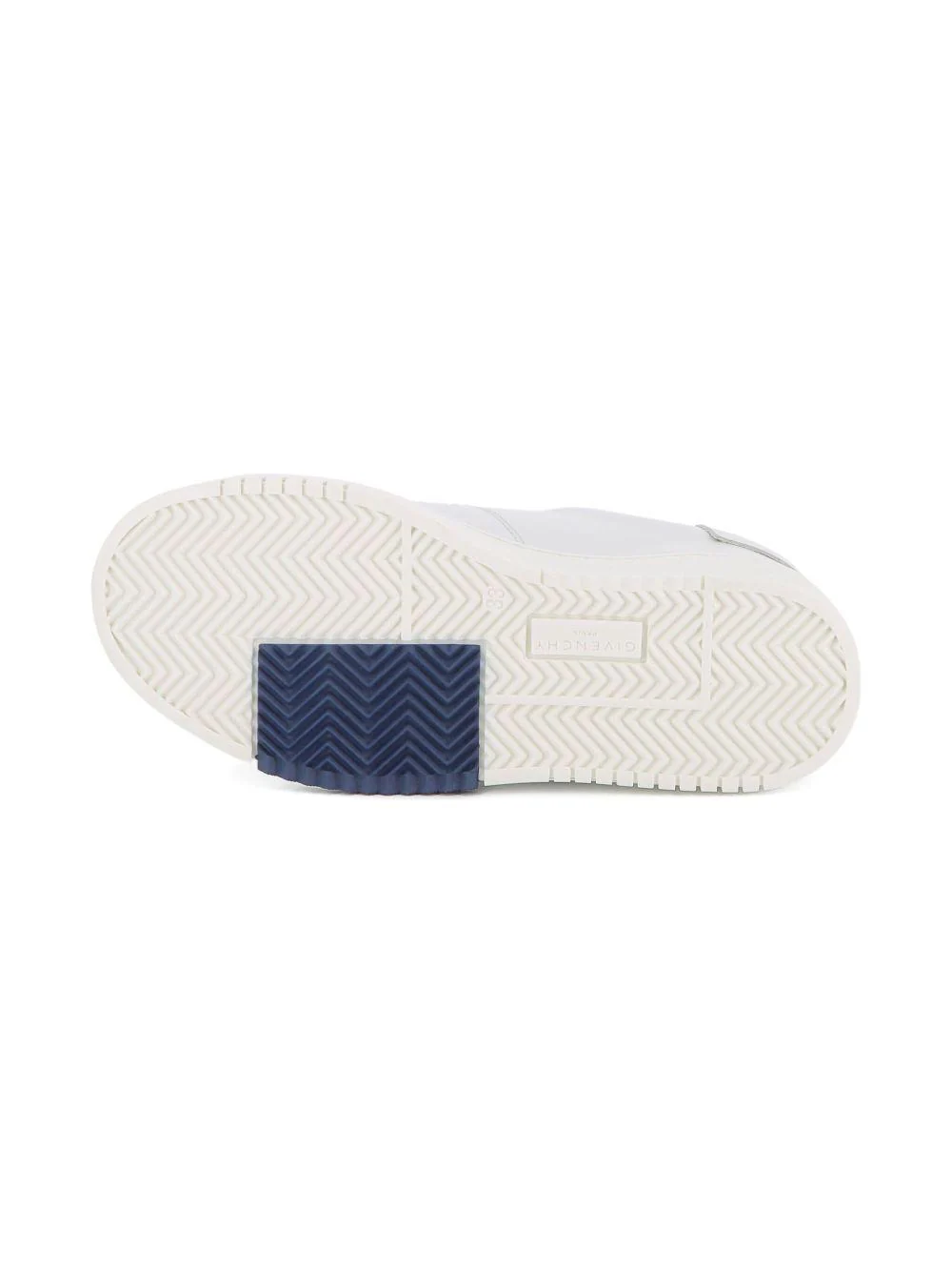 Sneakers per bambino Givenchy Kids bianche con logo goffrato - Image 2
