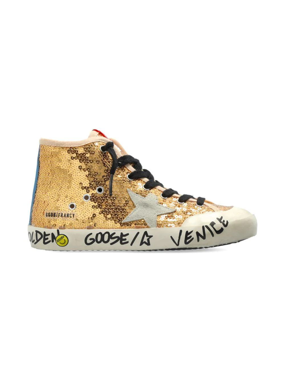 Sneakers per bambino Golden Goose Kids oro con paillettes - Image 4