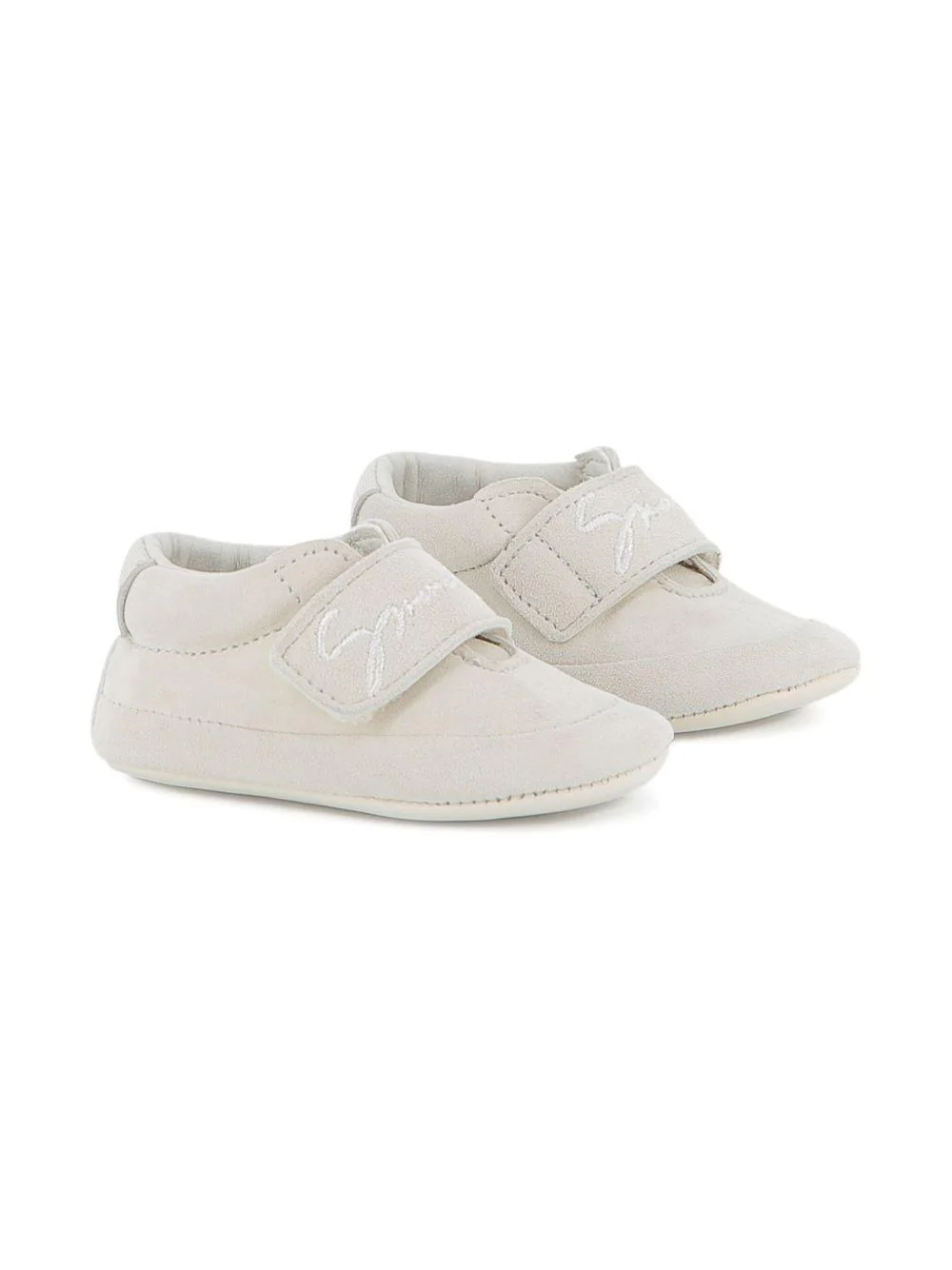 Sneakers per neonati Givenchy Kids bianche con logo ricamato