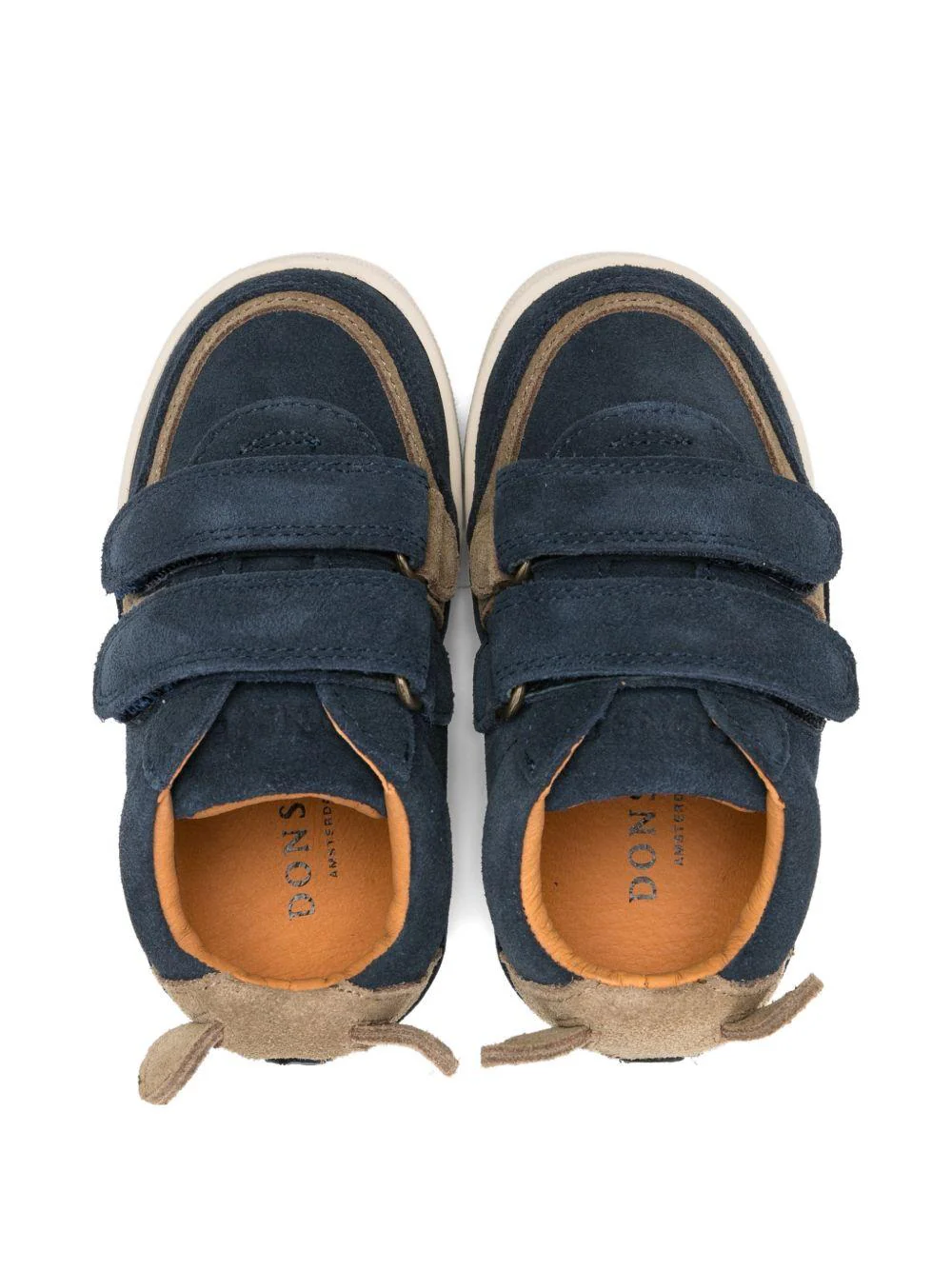 Sneakers per neonato Donsje blu con chiusura a strappo - Image 3