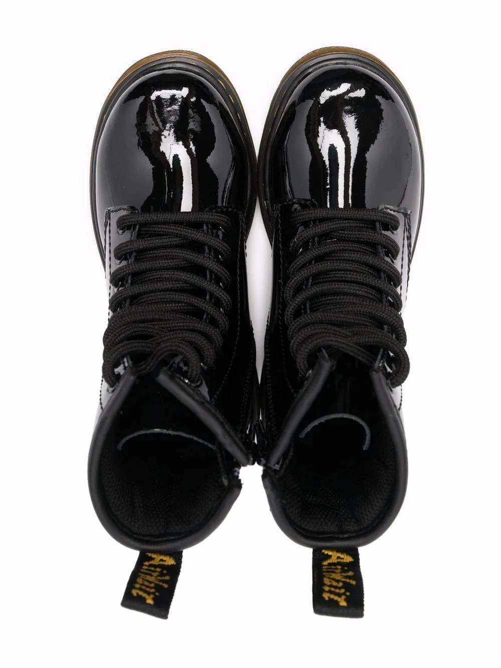 Stivaletti 1460 per bambini Dr. Martens Kids neri con linguetta con logo - Image 2