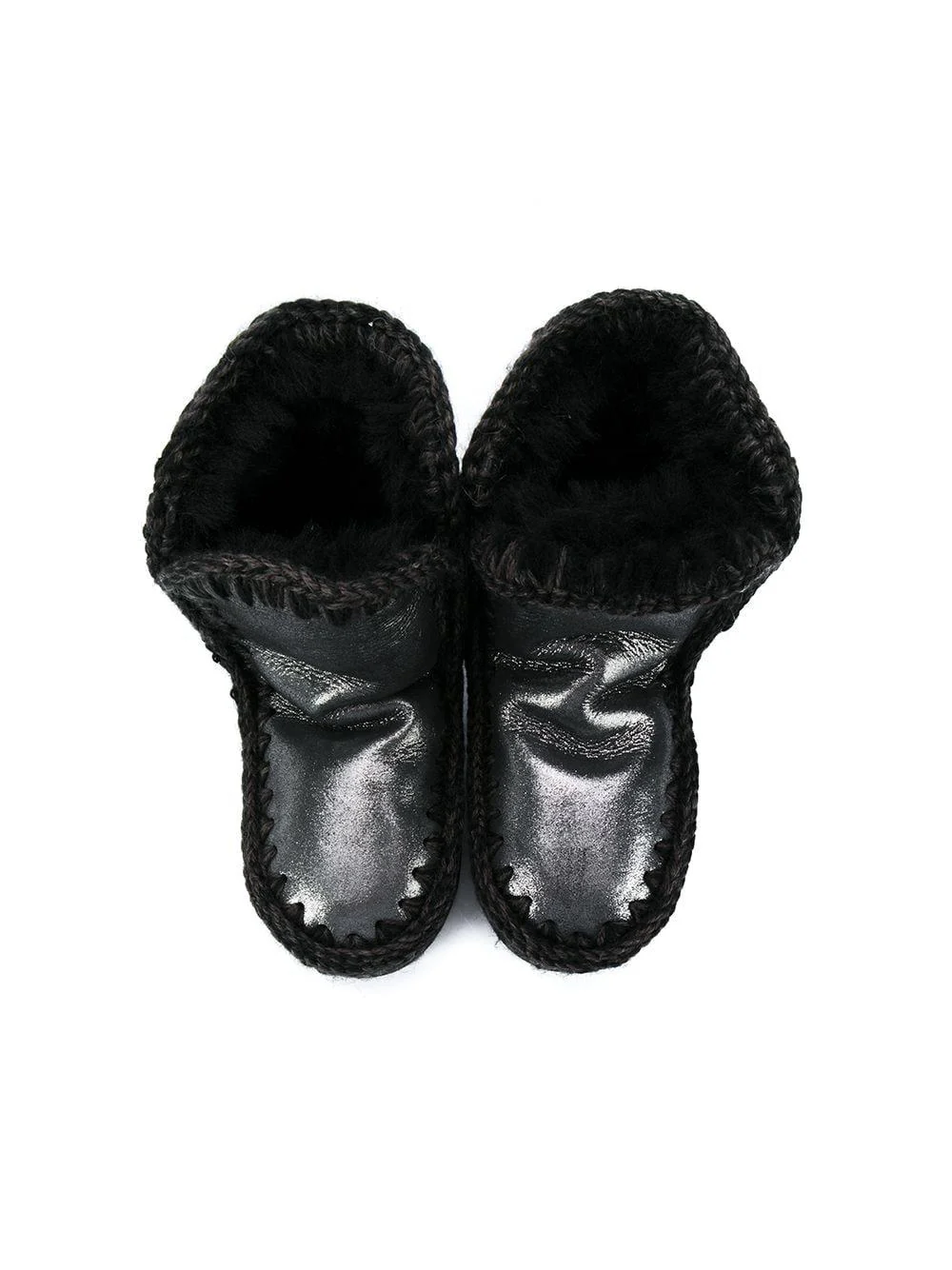 Stivaletti Eskimo per bambina Mou Kids nero con design senza lacci - Image 2