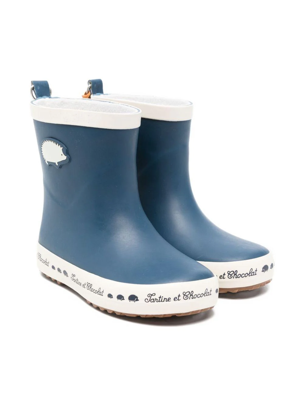 Stivaletti in gomma per bambino Tartine Et Chocolat blu con suola in gomma