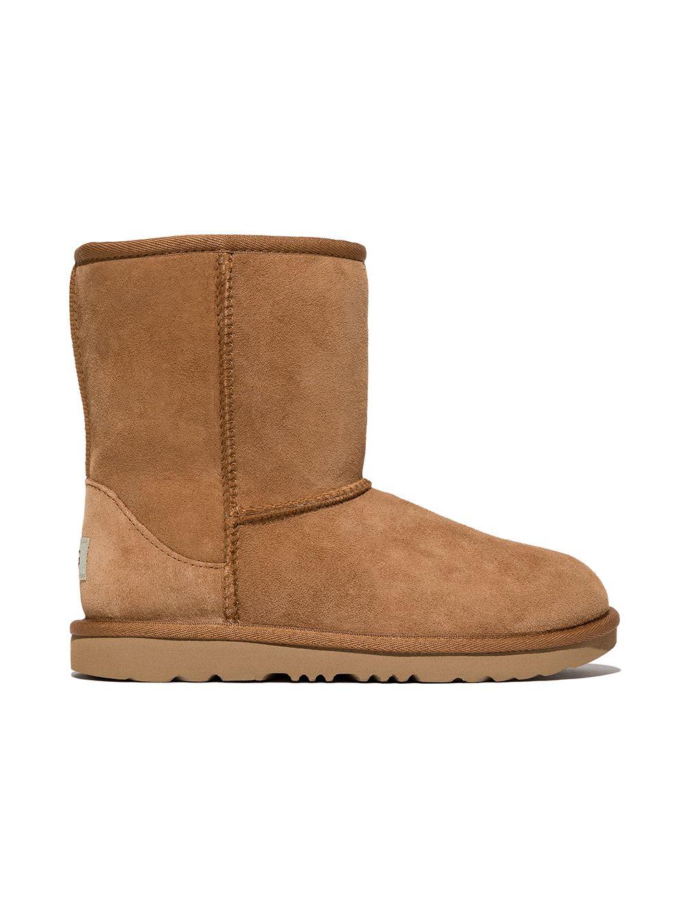 Stivali Classic II TD per bambina UGG Kids marroni con cuciture tono su tono - Image 2