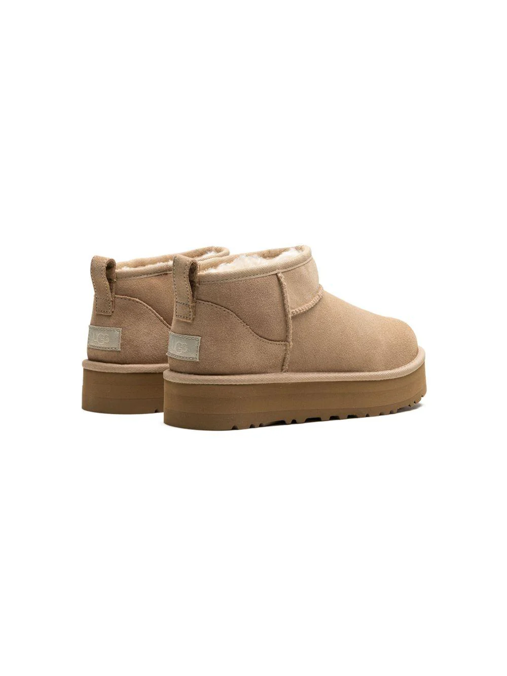 Stivali Classic Ultra Mini per bambino UGG Kids beige con suola rialzata - Image 2