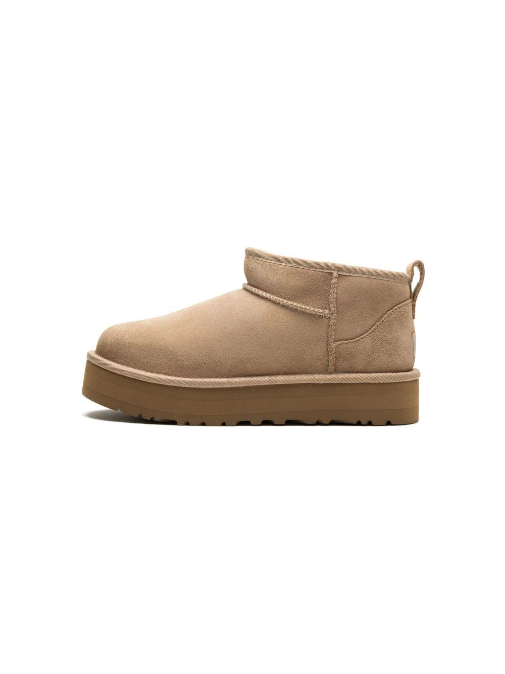 Stivali Classic Ultra Mini per bambino UGG Kids beige con suola rialzata - Image 5
