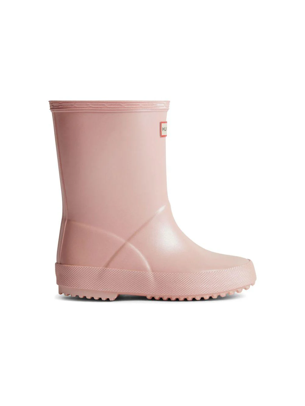 Stivali da pioggia per bambina Hunter Kids rosa con applicazione - Image 2