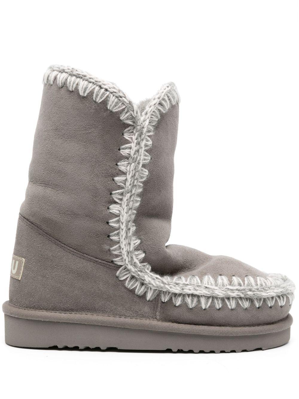 Stivali Eskimo Bold per bambina Mou Kids grigi con pelle scamosciata - Image 4