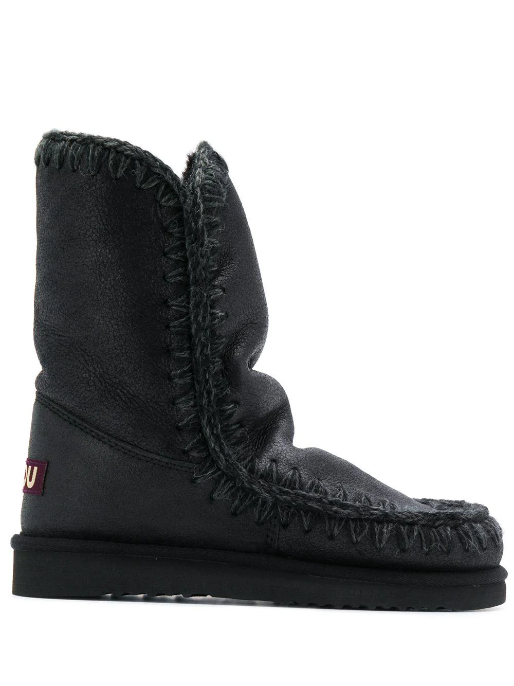 Stivali Eskimo per bambina Mou Kids neri con logo sul tallone - Image 4