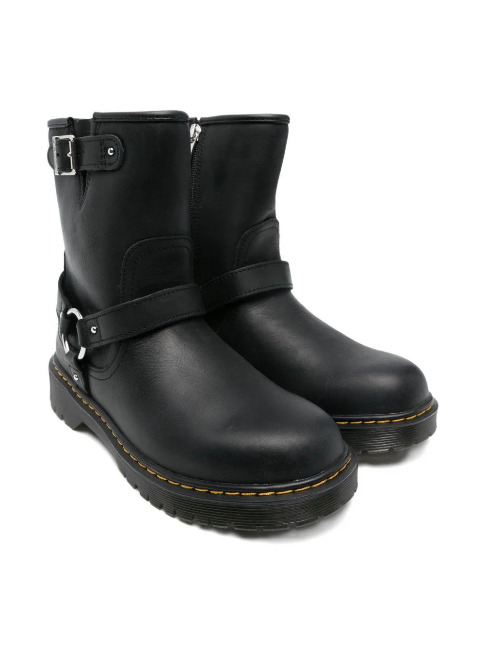 Stivali Genaya per bambina Dr. Martens Kids neri con dettaglio fibbia