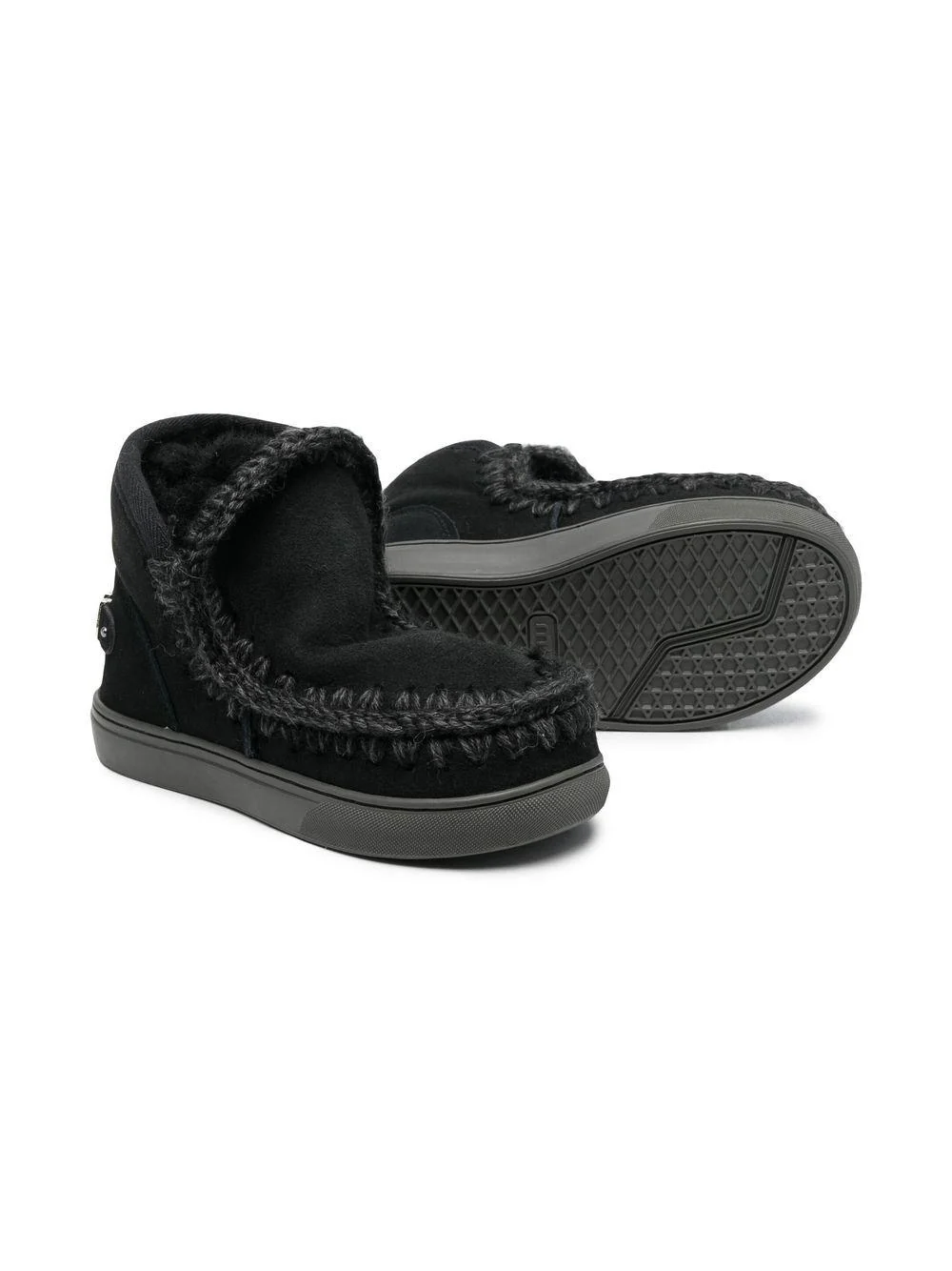 Stivali mid Eskimo per bambina Mou Kids nero con punta tonda - Image 2