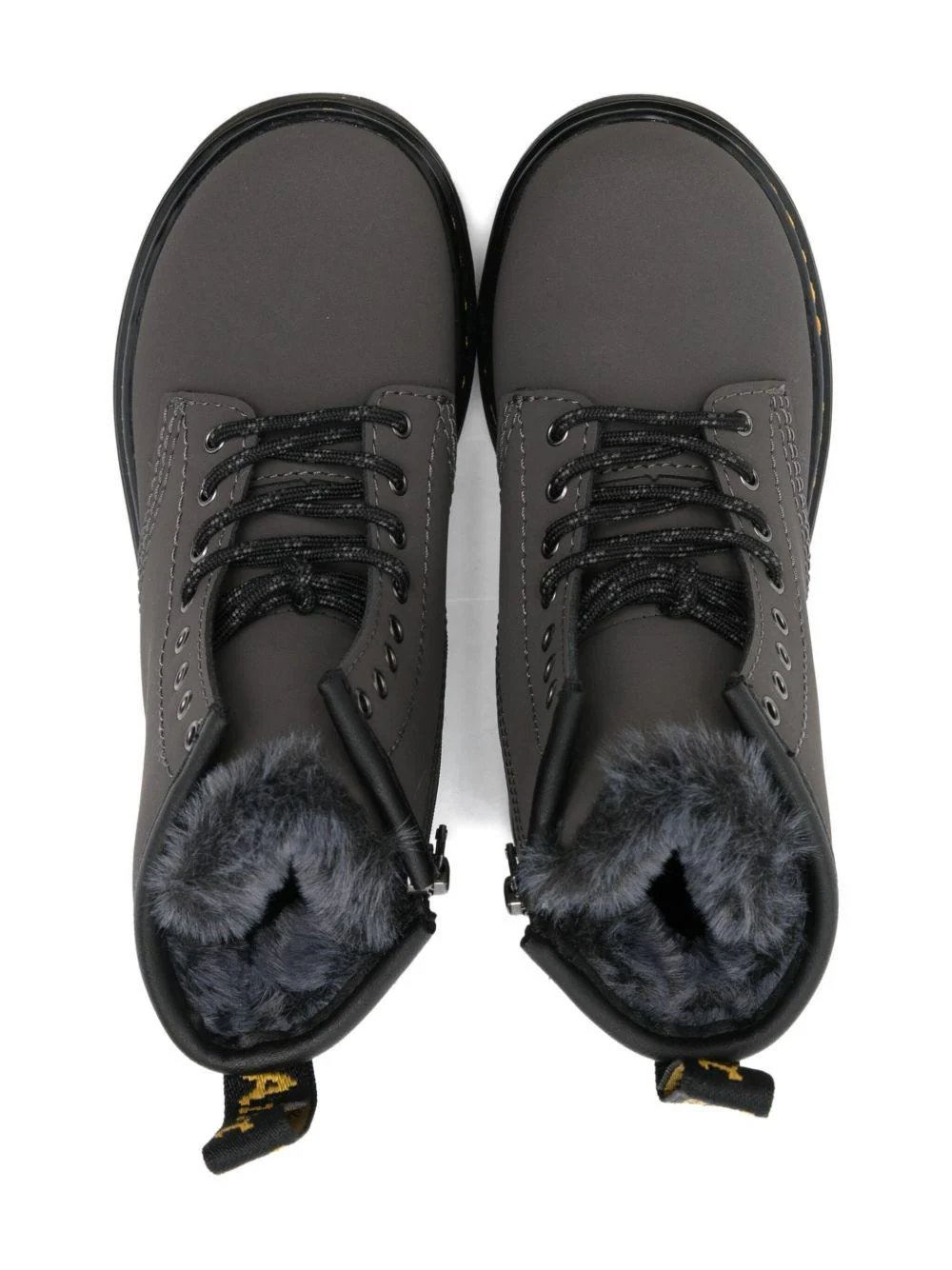 Stivali per bambina Dr. Martens Kids grigi con lacci - Image 3