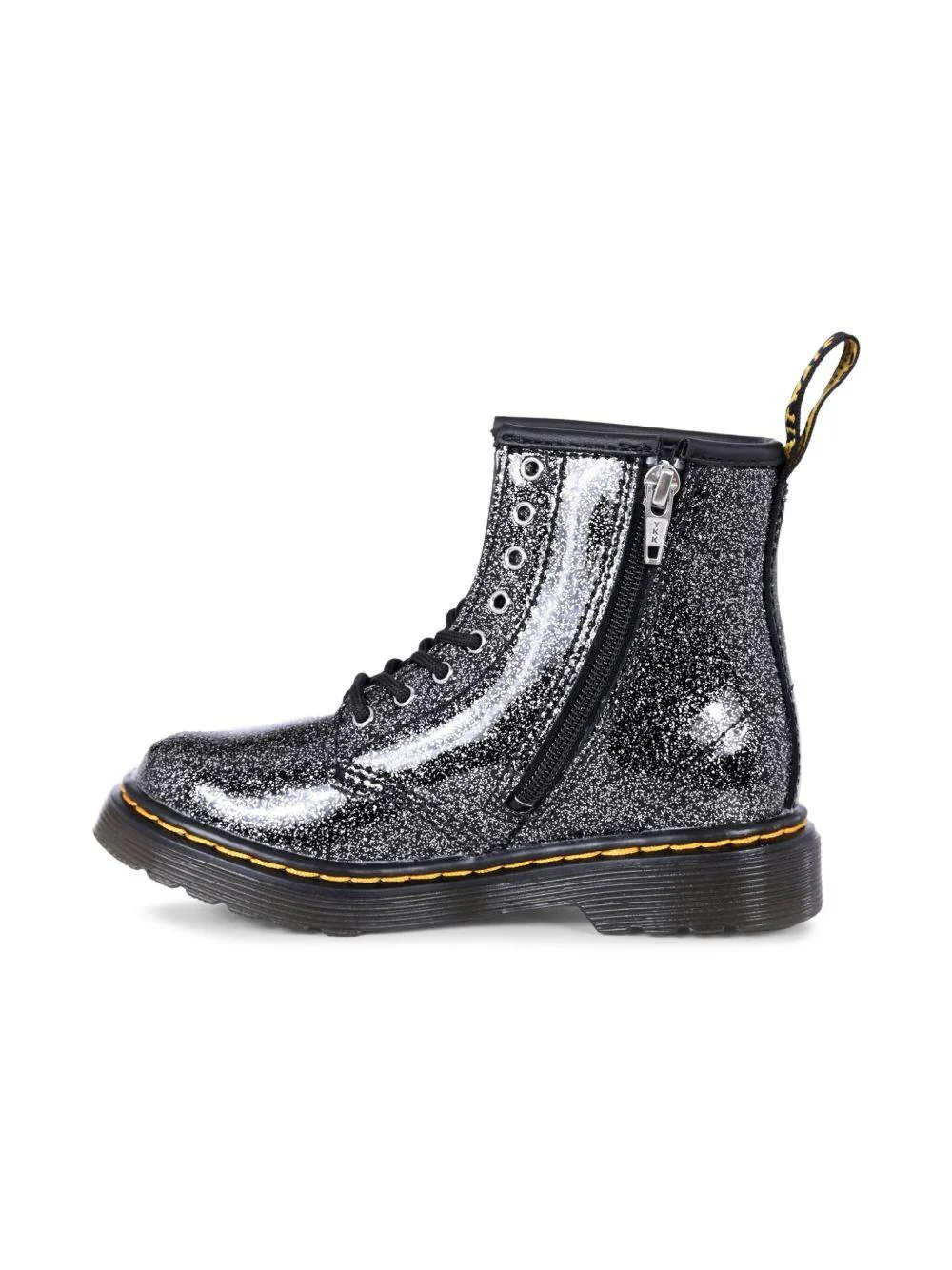 Stivali per bambina Dr. Martens Kids neri con effetto glitter - Image 5