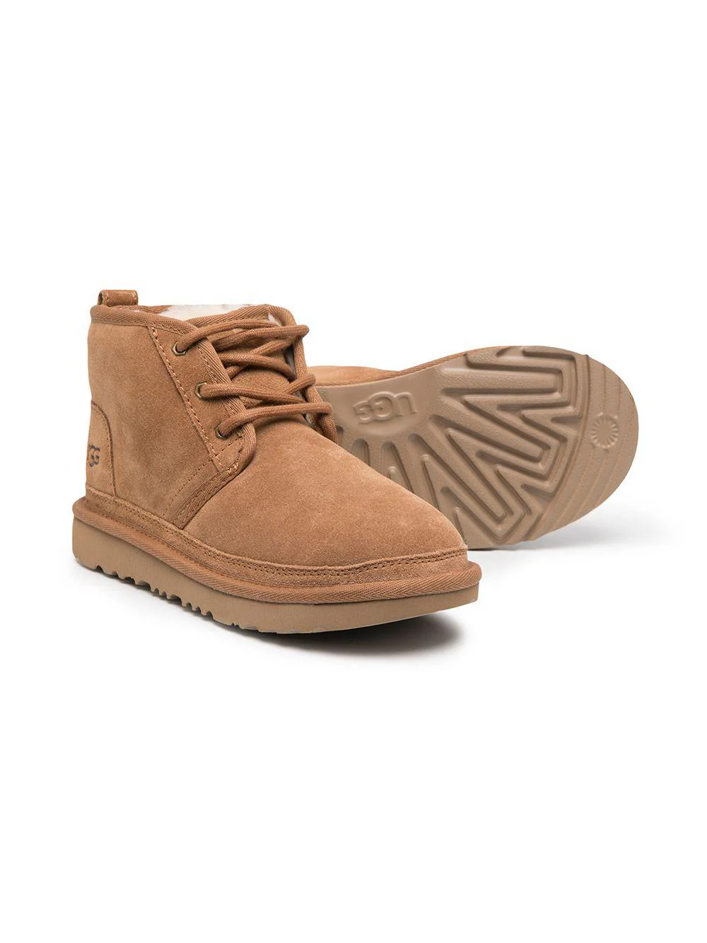 Stivali per bambino UGG Kids beige stringati - Image 2