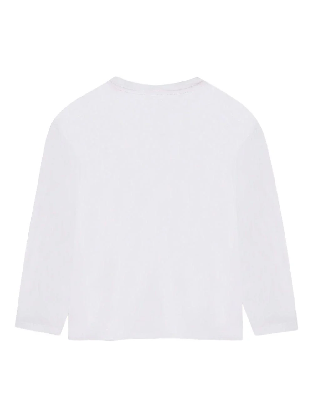 T-shirt a maniche lunghe per bambina Marc Jacobs Kids bianca con stampa grafica a cuore - Image 2