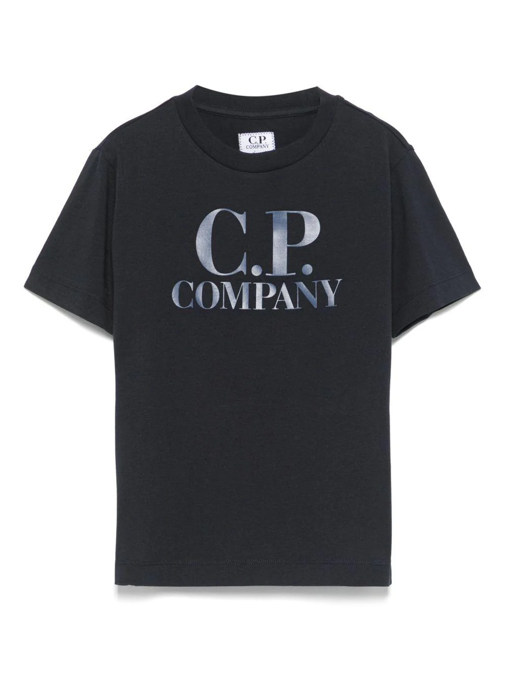 T-shirt con applicazione per bambino C.P. Company Kids blu con girocollo