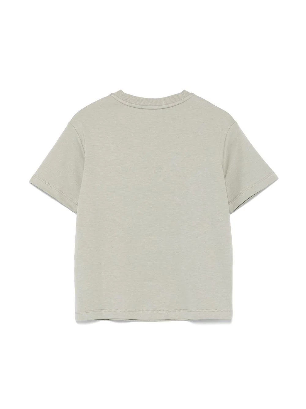 T-shirt con logo e timbro per bambino Emporio Armani Kids verde con girocollo - Image 2
