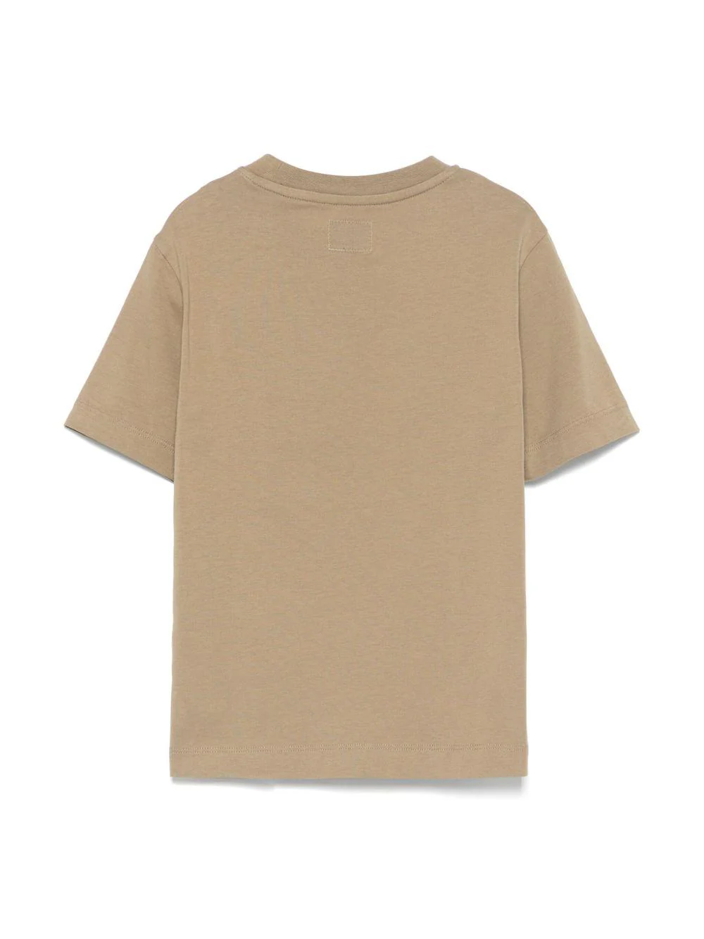 T-shirt con logo per bambino C.P. Company Kids beige con orlo dritto - Image 3