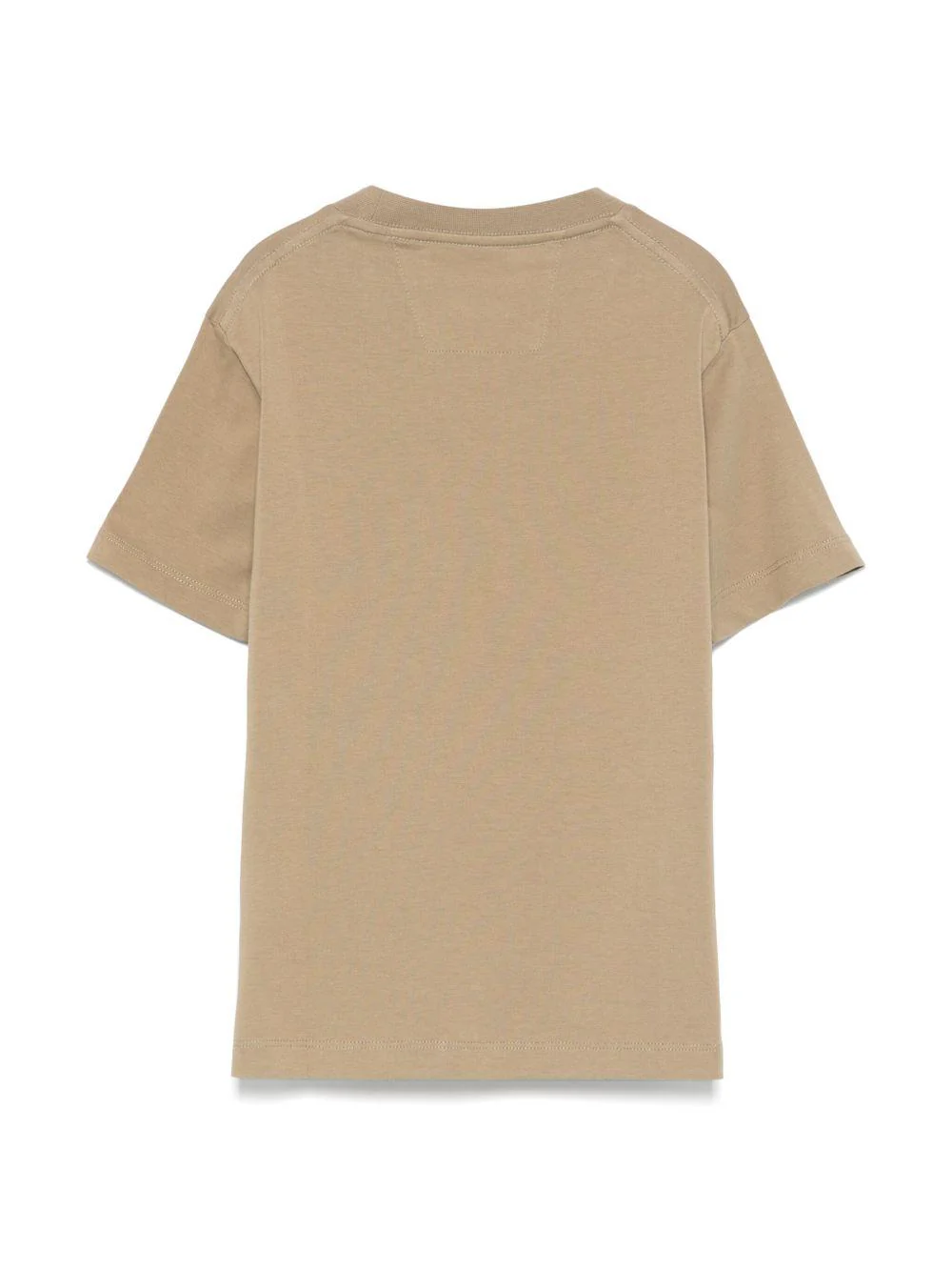 T-shirt con logo per bambino C.P. Company Kids beige con orlo dritto - Image 3