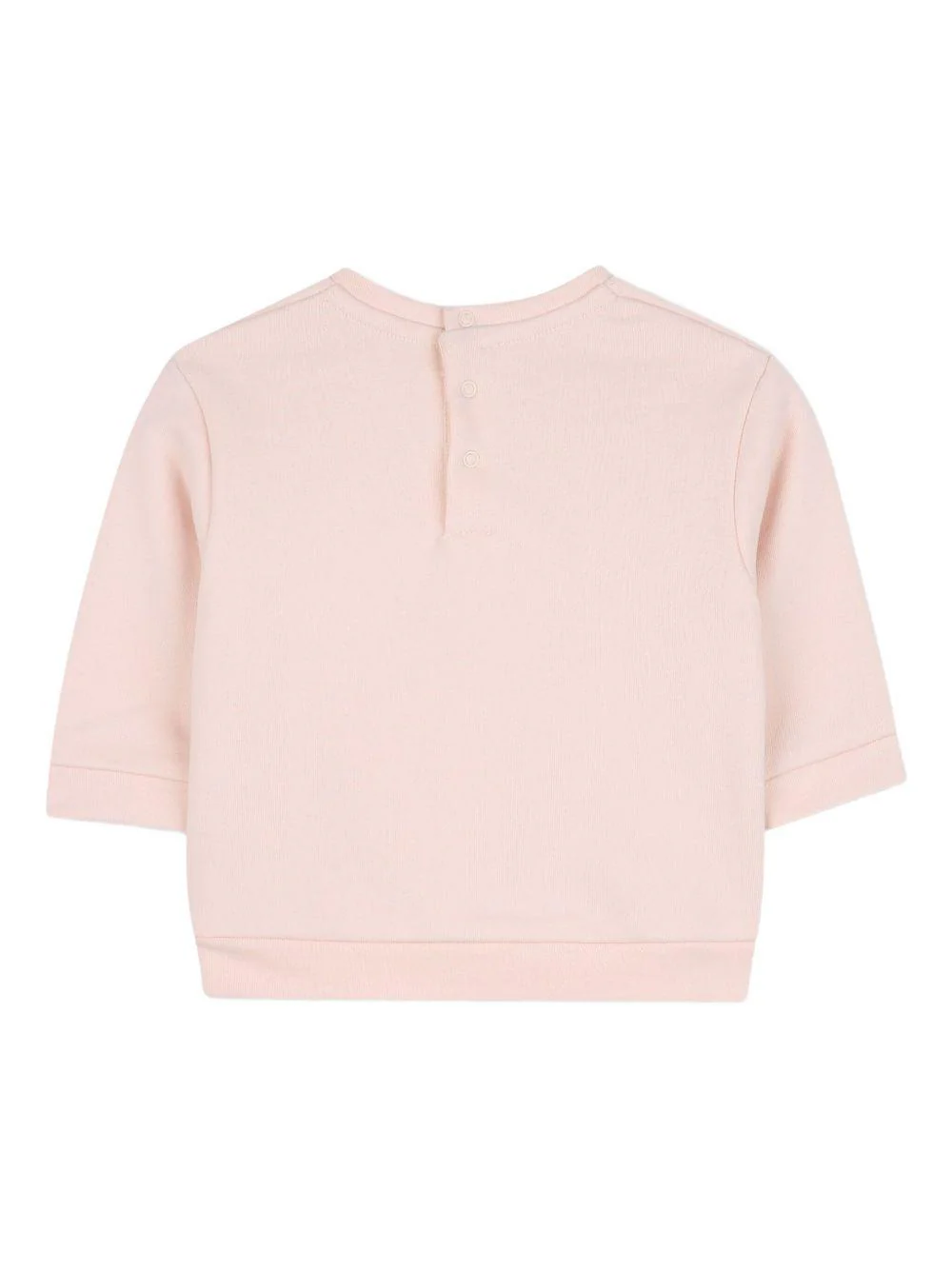 T-shirt con logo per neonata Chloé Kids rosa a maniche 3/4 - Image 2