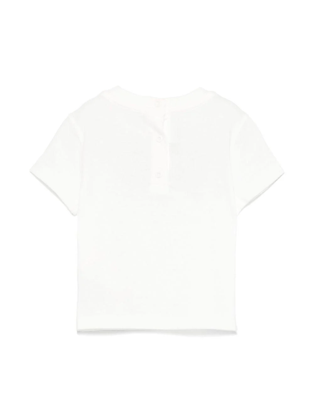 T-shirt con logo per neonata Fendi Kids bianco con orlo dritto - Image 3