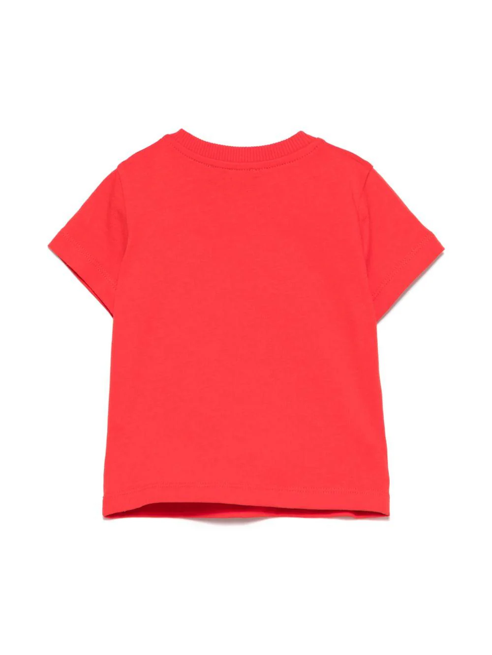 T-shirt con logo per neonato Moschino Kids rosso con girocollo - Image 3