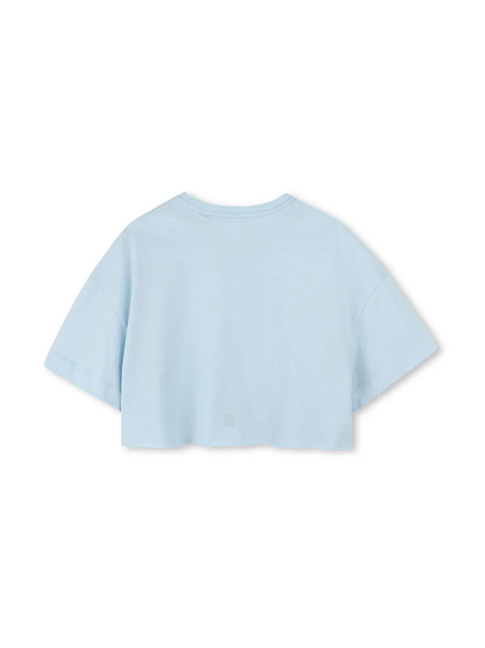 T-shirt con stampa per bambina Givenchy Kids azzurro con orlo dritto - Image 2