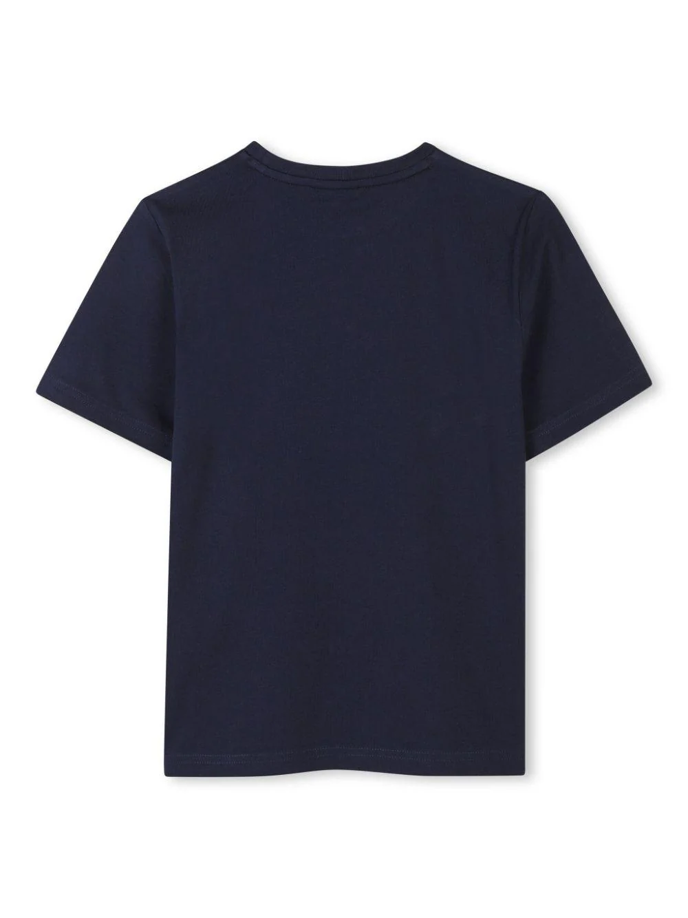 T-shirt con stampa per bambino BOSS Kidswear blu con mini targhetta logo - Image 2