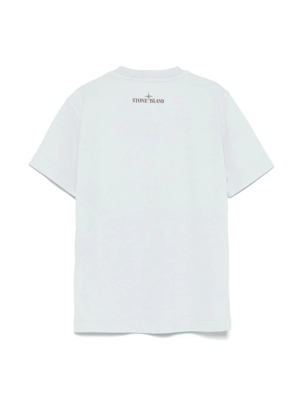 T-shirt con stampa per bambino Stone Island Junior azzurro con girocollo - Image 2