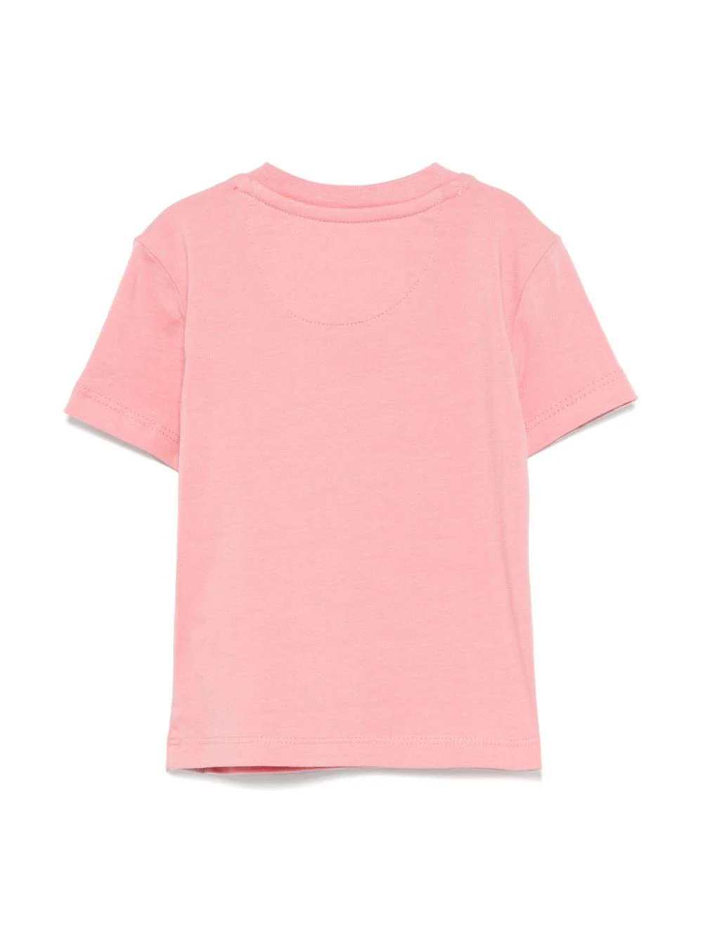 T-shirt con stampa per neonata Calvin Klein Kids rosa con orlo dritto - Image 3