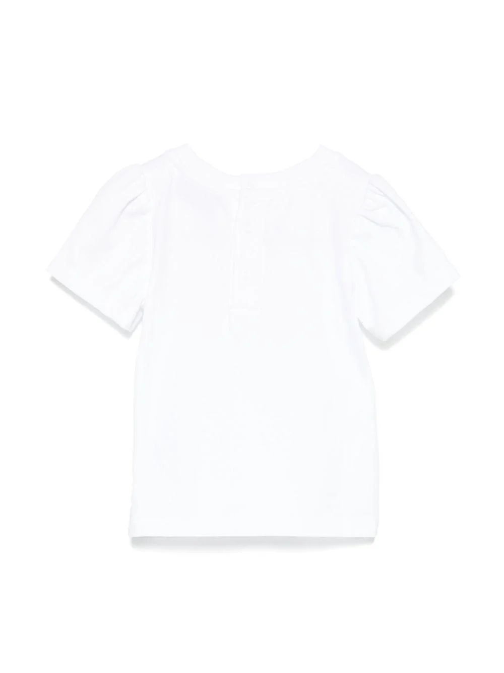 T-shirt con stampa per neonato Moschino Kids bianco con girocollo