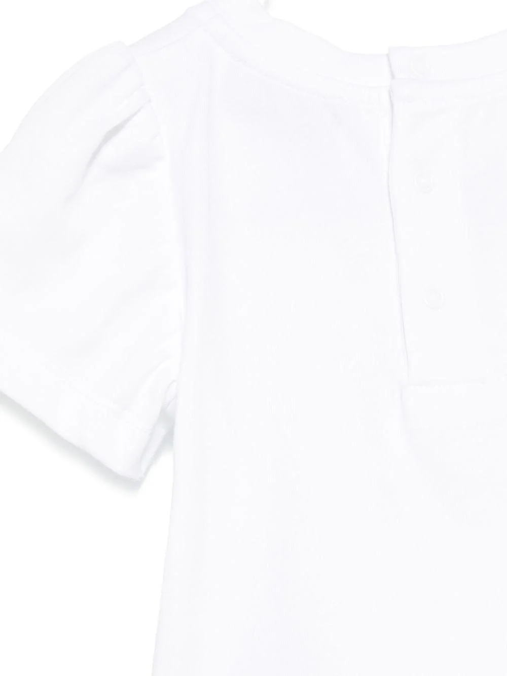 T-shirt con stampa per neonato Moschino Kids bianco con girocollo - Image 3