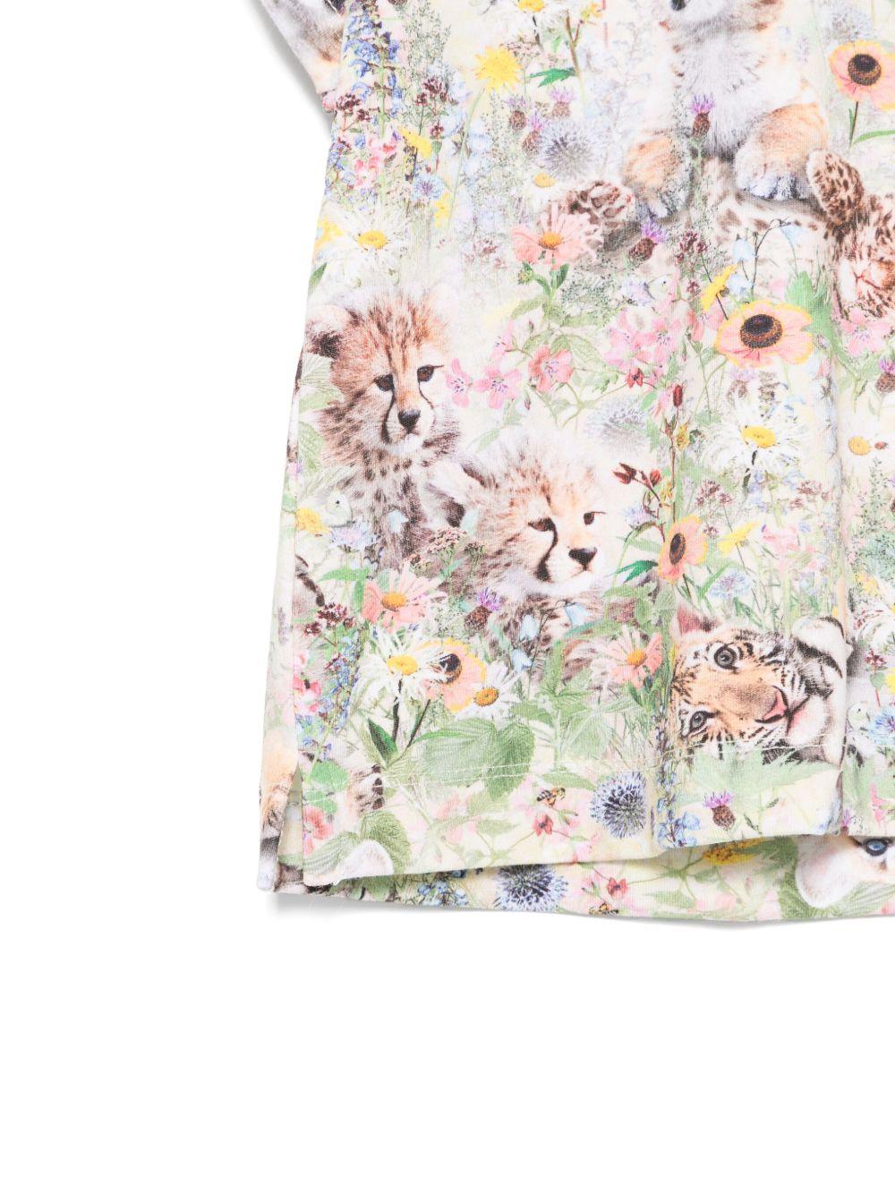 T-shirt Elly per neonata Molo multicolor con stampa a fiori - Image 2