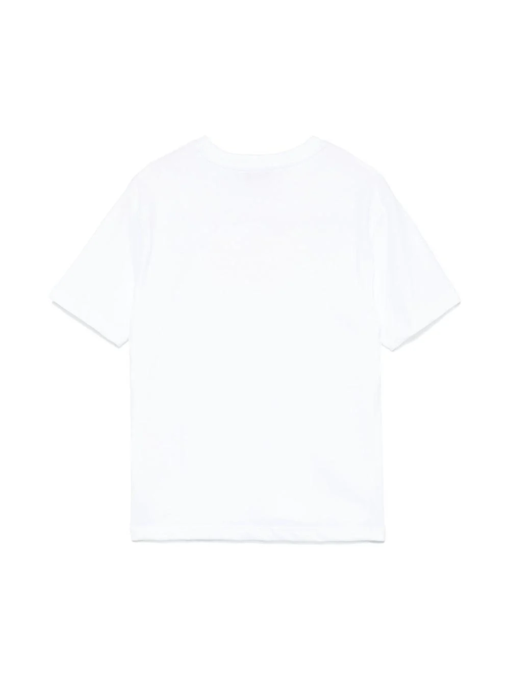 T-shirt in jersey per bambina MSGM Kids bianco con stampa logo - Image 2