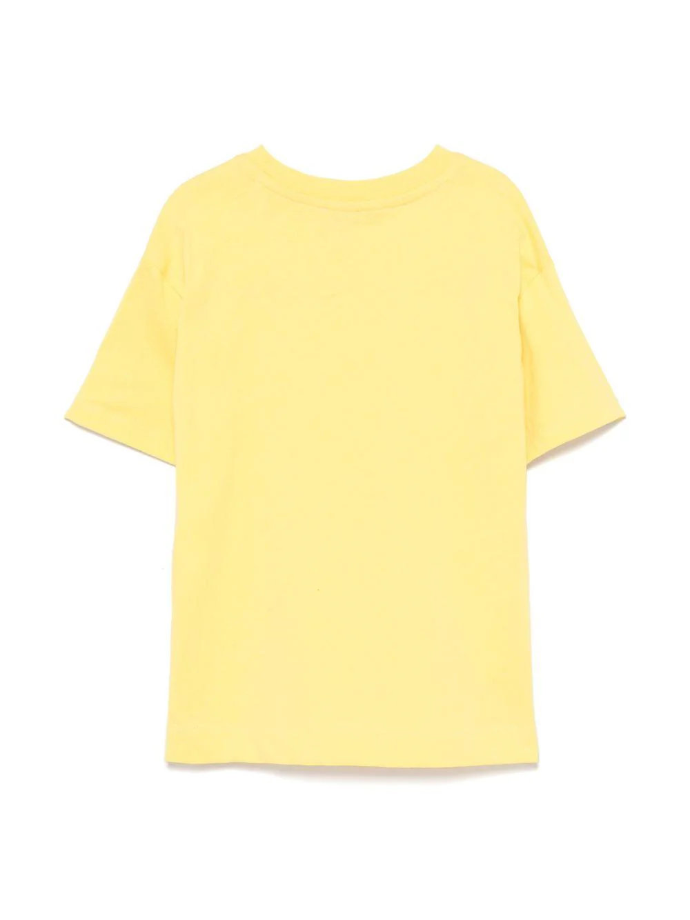 T-shirt in jersey per bambina MSGM Kids giallo con orlo dritto - Image 3